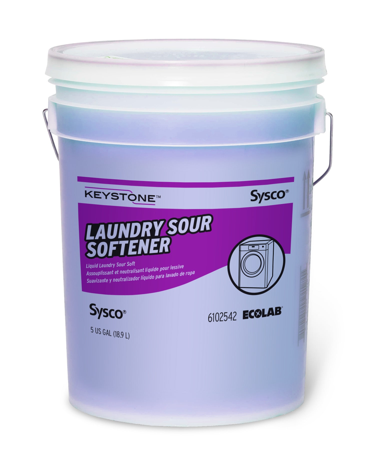 DESCETE　5L GuestSupply US | Keystone Laundry Sour Softener, 5 Gallon, #6102542